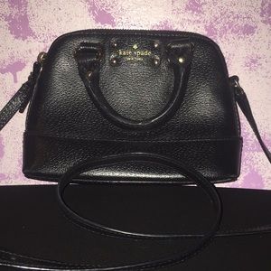 AUTHENTIC KATE SPADE Black Leather Crossbody Bag